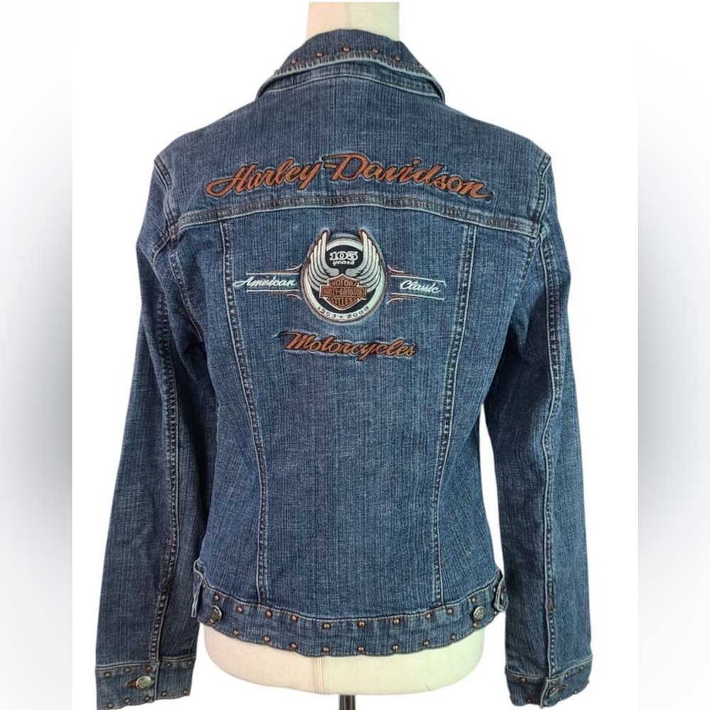 Harley-Davidson 105th Anniversary Women's Blue Jean Jacket